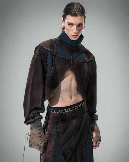 Urban Distressed Techwear Set -  modular layering - Stylish Urban Distressed Techwear Set for City Life - View 6