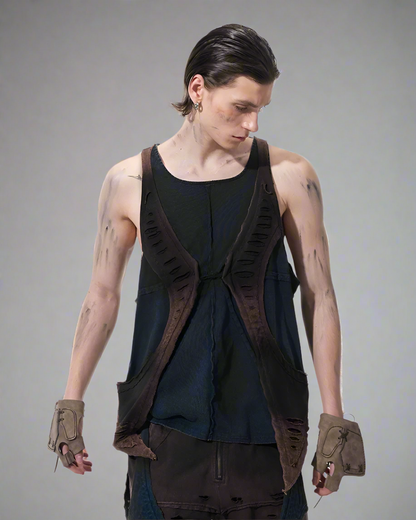 Urban Distressed Techwear Set -  urban style - Stylish Urban Distressed Techwear Set for City Life - View 8