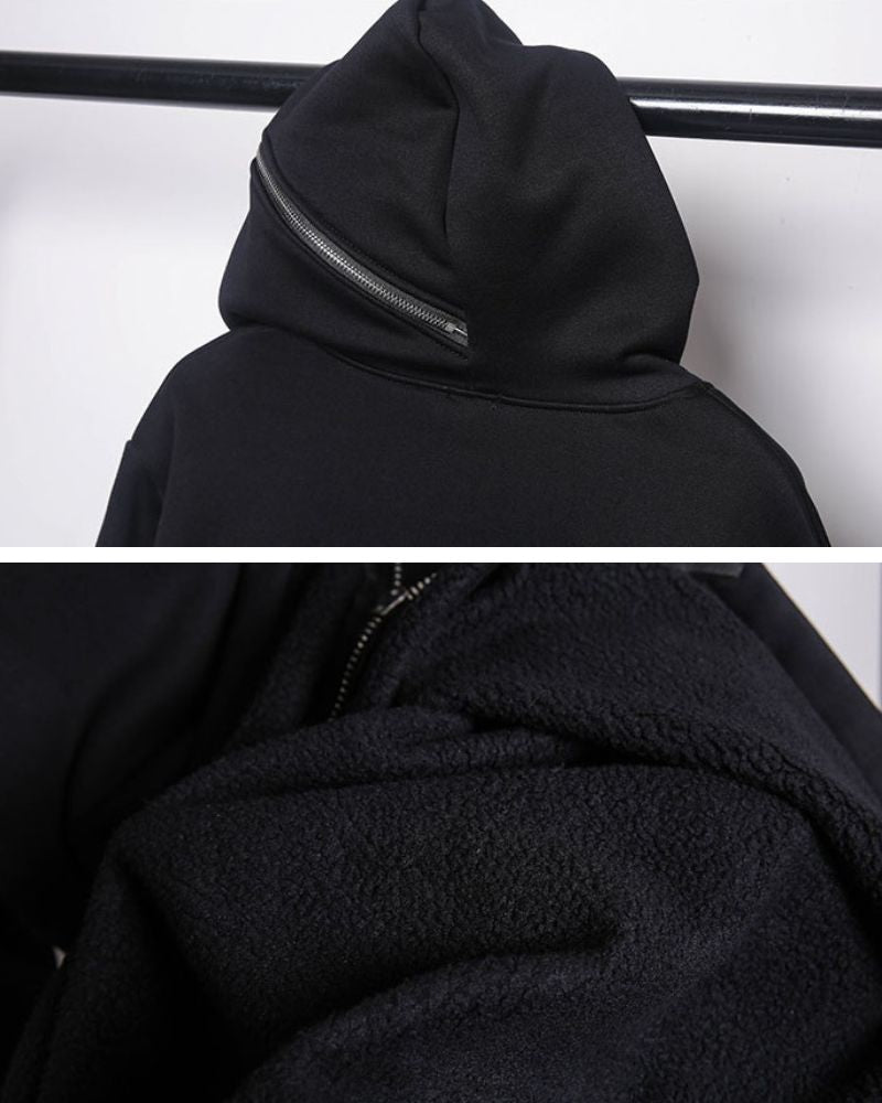 Urban Edge Double Zip Hoodie - double zip - Urban Edge Double Zip Hoodie for Modern Style - View 9
