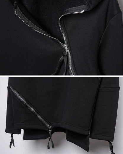 Urban Edge Double Zip Hoodie - futuristic hoodie - Urban Edge Double Zip Hoodie for Modern Style - View 10