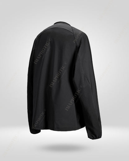 Urban Edge Tactical Raglan Sweatshirt | Modern Black Attire - tactical sweatshirt - Tactical Black Raglan Sweatshirt for Stylish Comfort - View 11