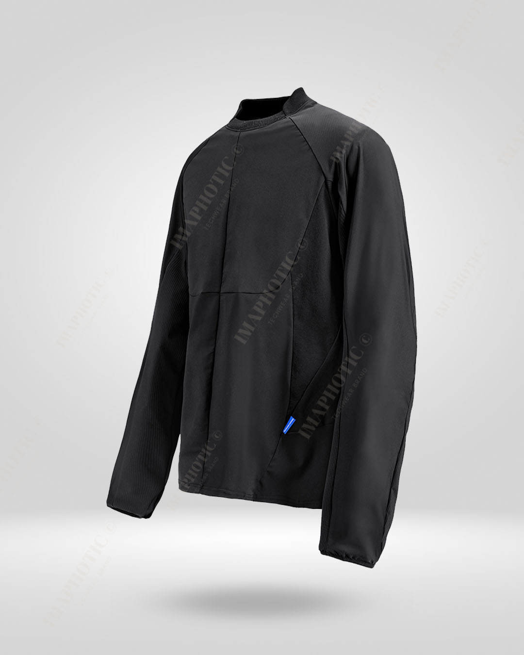 Urban Edge Tactical Raglan Sweatshirt | Modern Black Attire - tactical sweatshirt - Tactical Black Raglan Sweatshirt for Stylish Comfort - View 2