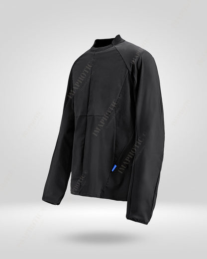 Urban Edge Tactical Raglan Sweatshirt | Modern Black Attire - tactical sweatshirt - Tactical Black Raglan Sweatshirt for Stylish Comfort - View 2