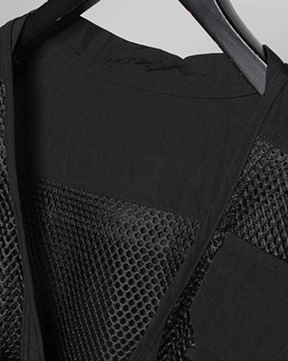 Urban Fishnet Cargo Vest -  urban exploration - Urban Fishnet Cargo Vest for Techwear Style - View 8