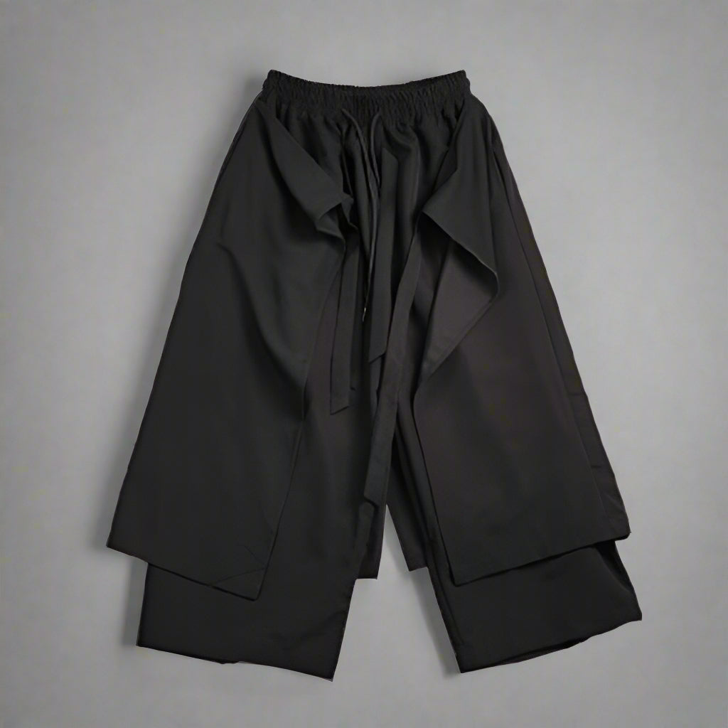 Urban Flow Hakama Trousers - Hakama Style Pants - Urban Flow Hakama Trousers for Effortless Style - View 9