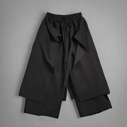 Urban Flow Hakama Trousers - Hakama Style Pants - Urban Flow Hakama Trousers for Effortless Style - View 9