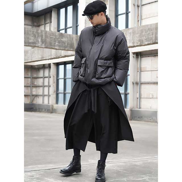 Urban Flow Hakama Trousers -  loose fit - Urban Flow Hakama Trousers for Effortless Style - View 4