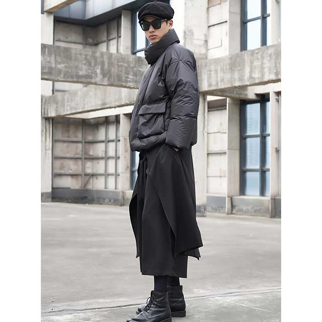 Urban Flow Hakama Trousers -  urban fashion - Urban Flow Hakama Trousers for Effortless Style - View 6