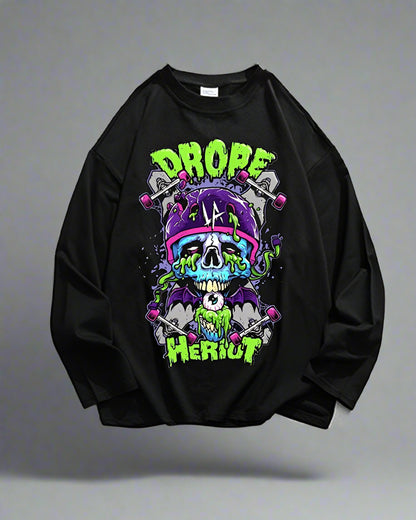 Urban Fusion Hip-Hop Sweatshirt - casual cotton sweatshirt - Comfortable Urban Fusion Hip-Hop Sweatshirt - Main view