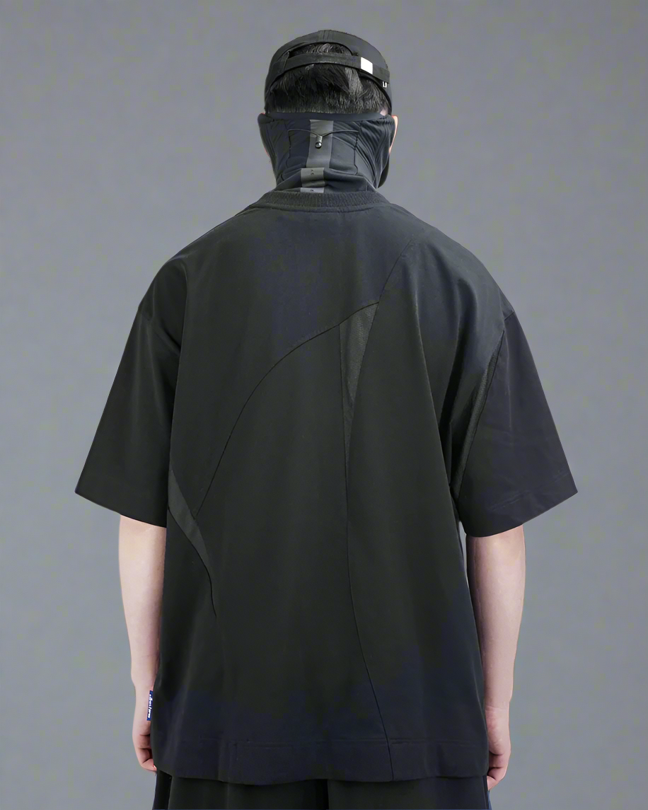 Urban Geometric Tech Tee - techwear t-shirt - Urban Geometric Tech Tee for Comfort and Style - View 2