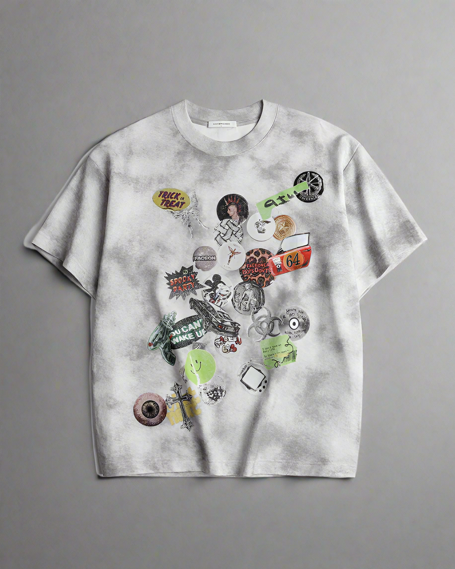 Urban Graffiti Graphic Tee -  black and white graphic tee - Urban Graffiti Graphic Tee for Everyday Comfort - View 12