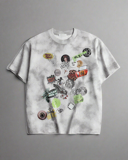 Urban Graffiti Graphic Tee -  black and white graphic tee - Urban Graffiti Graphic Tee for Everyday Comfort - View 12
