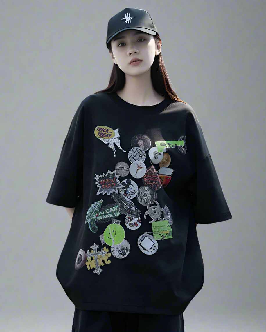 Urban Graffiti Graphic Tee - bold retro t-shirt - Urban Graffiti Graphic Tee for Everyday Comfort - Main view