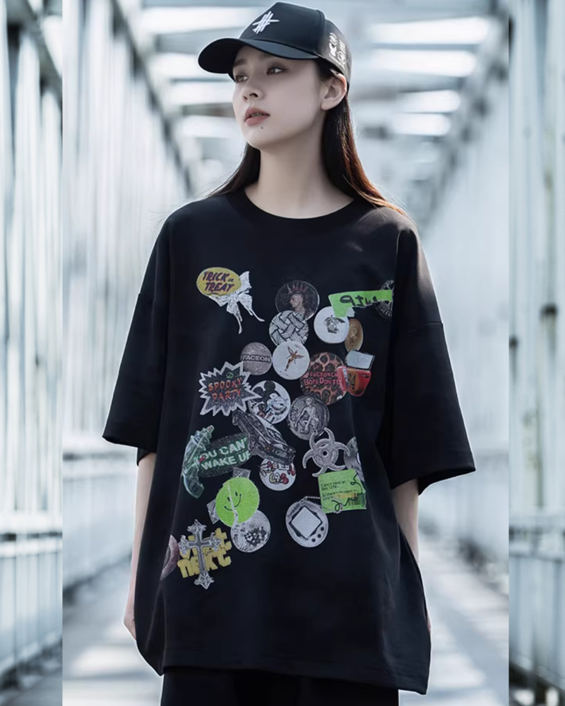 Urban Graffiti Graphic Tee -  streetwear - Urban Graffiti Graphic Tee for Everyday Comfort - View 7