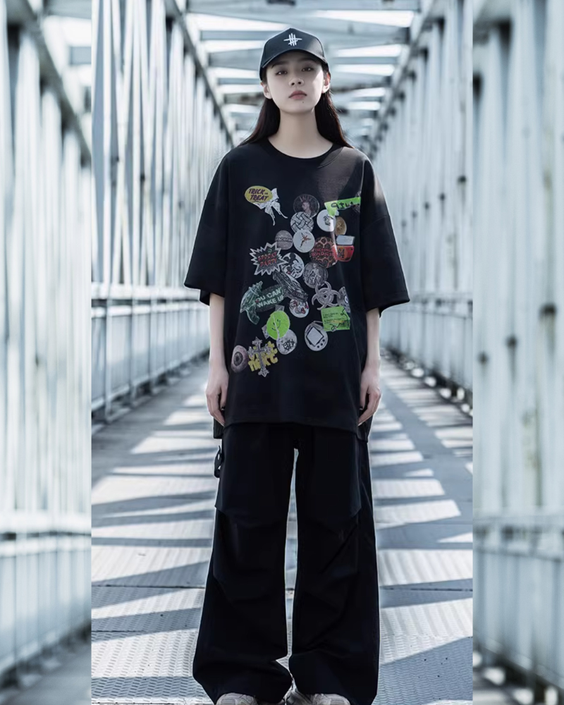 Urban Graffiti Graphic Tee -  unisex - Urban Graffiti Graphic Tee for Everyday Comfort - View 9
