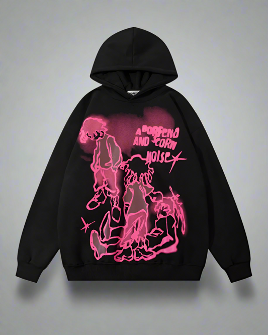 Urban Graffiti Love Hoodie - stylish techwear hoodie - Urban Graffiti Love Hoodie for Everyday Comfort - Main view
