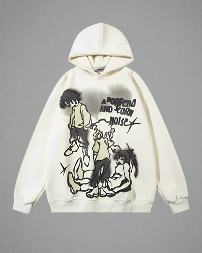 Urban Graffiti Love Hoodie - urban hoodie - Urban Graffiti Love Hoodie for Everyday Comfort - View 2