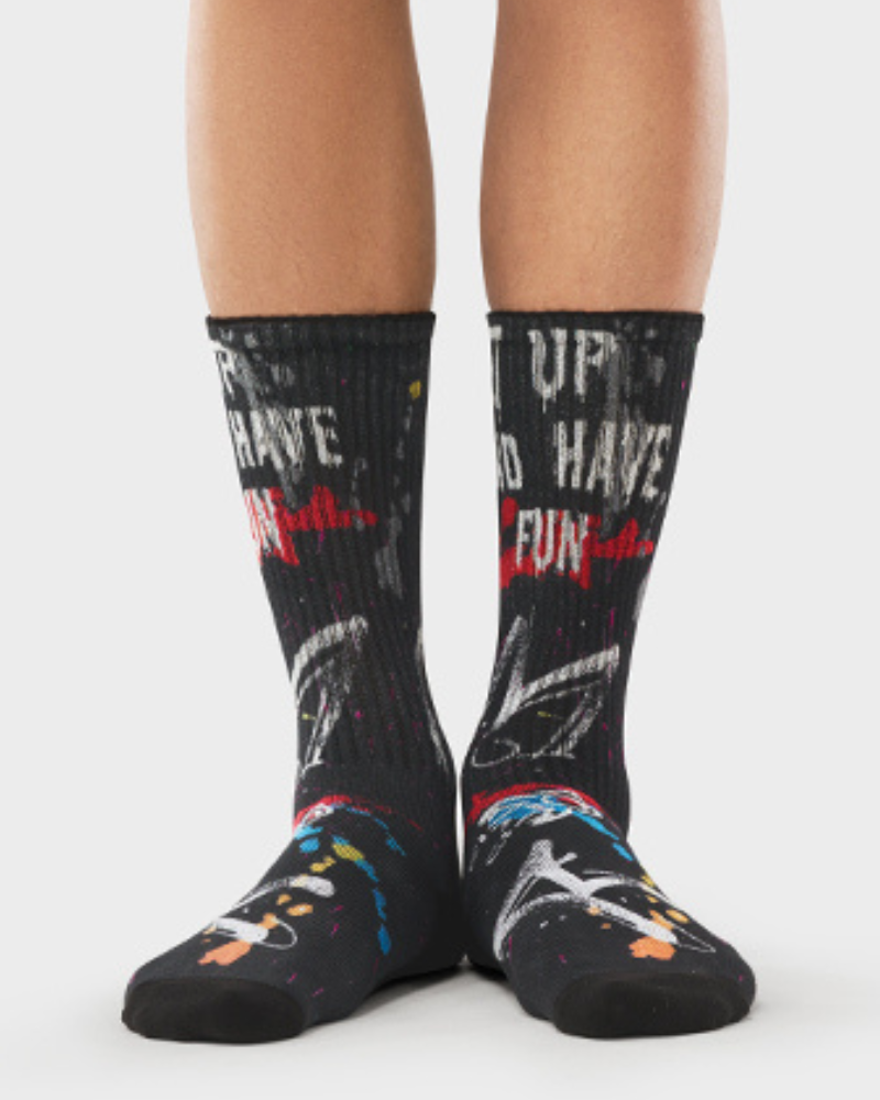 Urban Graffiti Performance Socks -  comfy sports socks - Urban Graffiti Performance Socks for Everyday Comfort - View 11