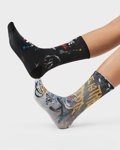 Urban Graffiti Performance Socks -  cotton socks - Urban Graffiti Performance Socks for Everyday Comfort - View 12