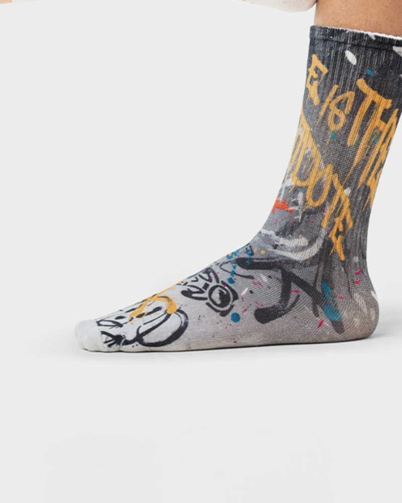 Urban Graffiti Performance Socks - graffiti socks - Urban Graffiti Performance Socks for Everyday Comfort - View 9