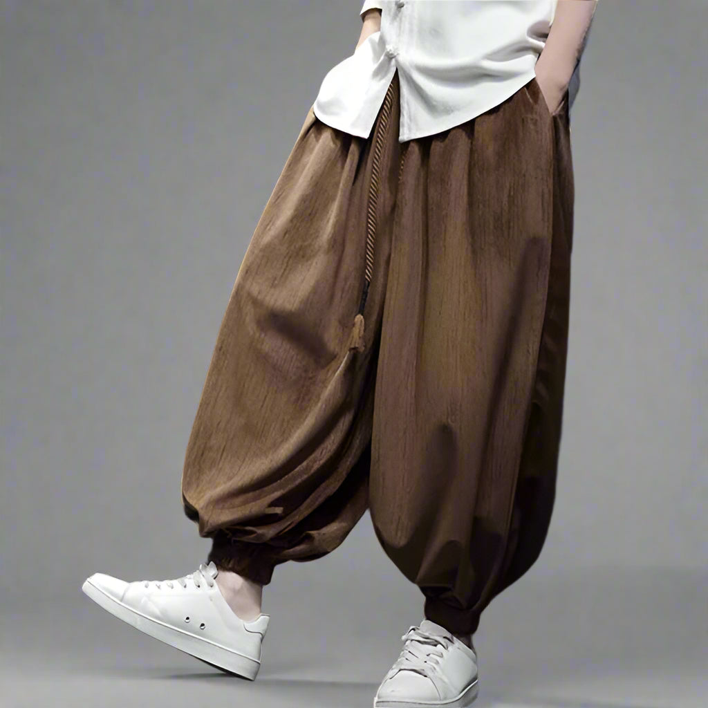 Urban Hakama Style Pants -  fashion - Urban Hakama Style Pants for Effortless Street Style - View 4