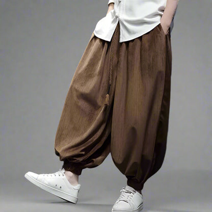 Urban Hakama Style Pants -  fashion - Urban Hakama Style Pants for Effortless Street Style - View 4