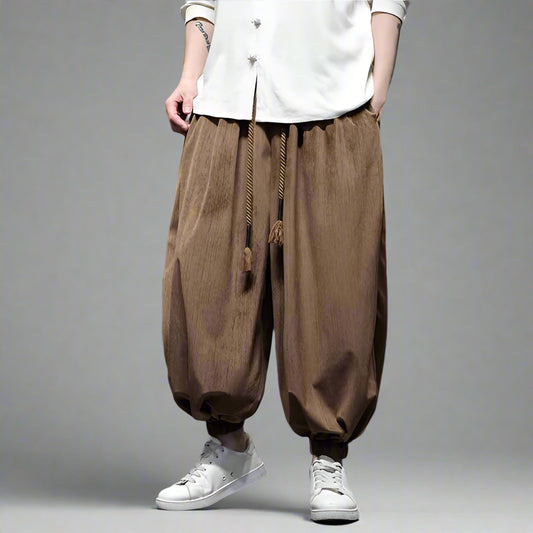 Urban Hakama Style Pants - hakama pants - Urban Hakama Style Pants for Effortless Street Style - Main view
