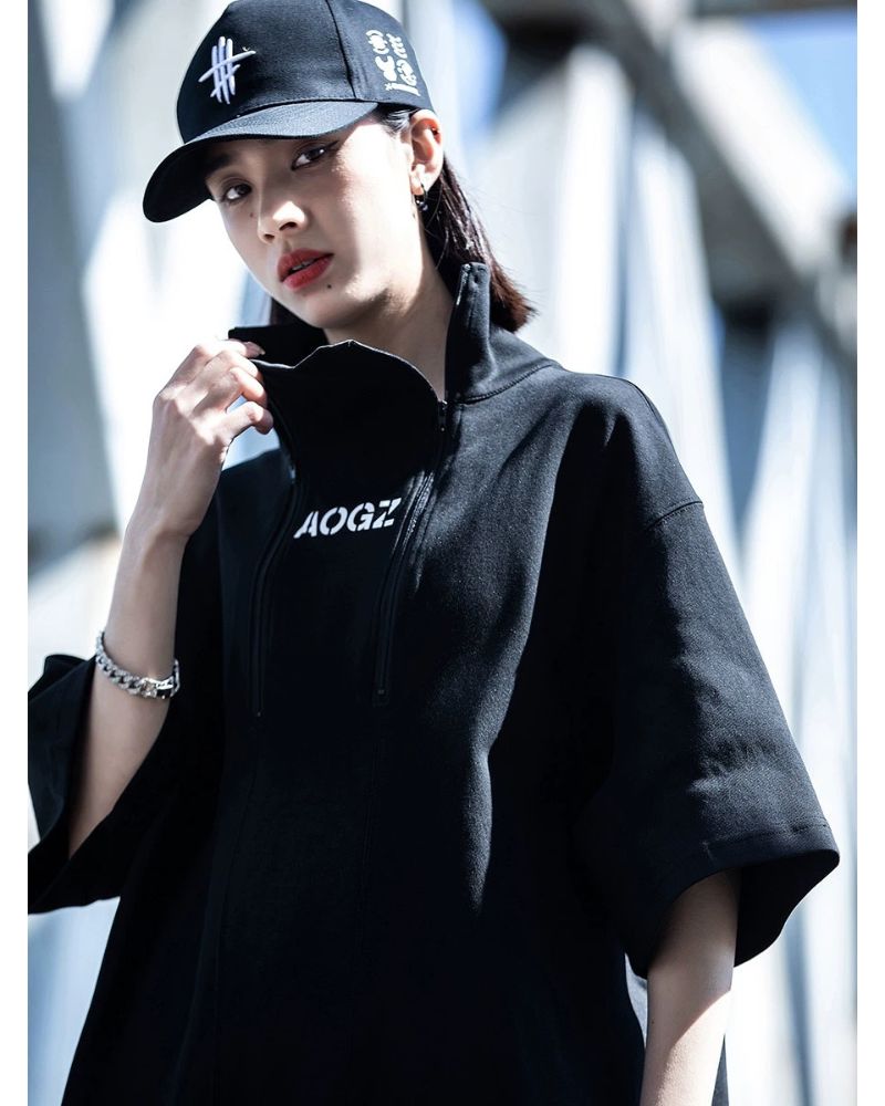 Urban High Neck Tee -  high neck - Urban High Neck Tee for Modern Street Style - View 6