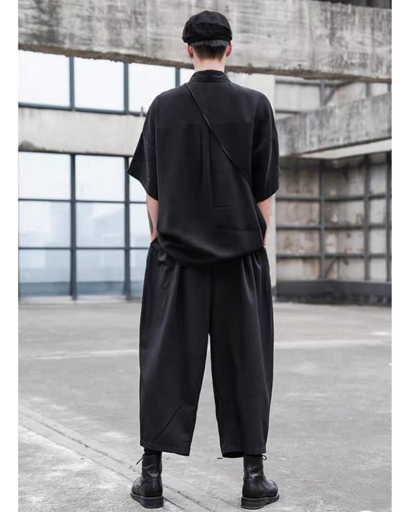 Urban High-Waist Tech Pants -  cotton blend - Urban High-Waist Tech Pants for Modern Style - View 4