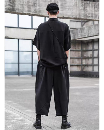 Urban High-Waist Tech Pants -  cotton blend - Urban High-Waist Tech Pants for Modern Style - View 4
