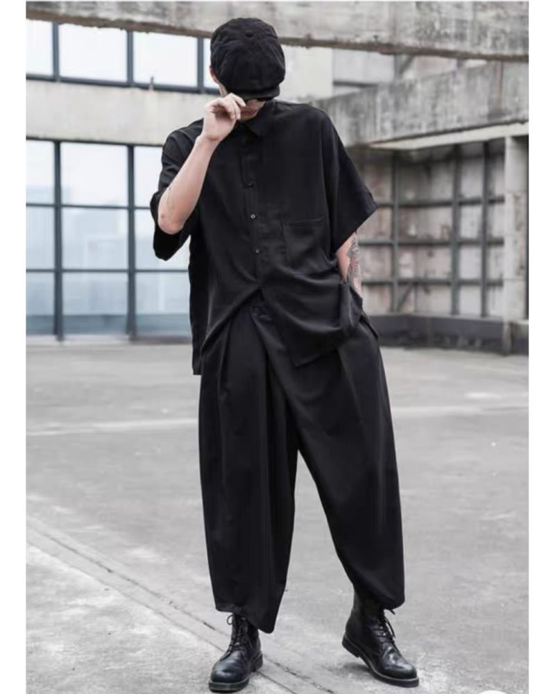 Urban High-Waist Tech Pants -  urban fashion pants - Urban High-Waist Tech Pants for Modern Style - View 7