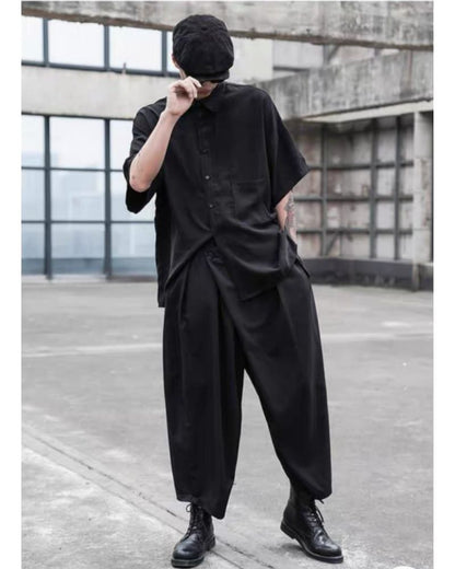 Urban High-Waist Tech Pants -  urban fashion pants - Urban High-Waist Tech Pants for Modern Style - View 7