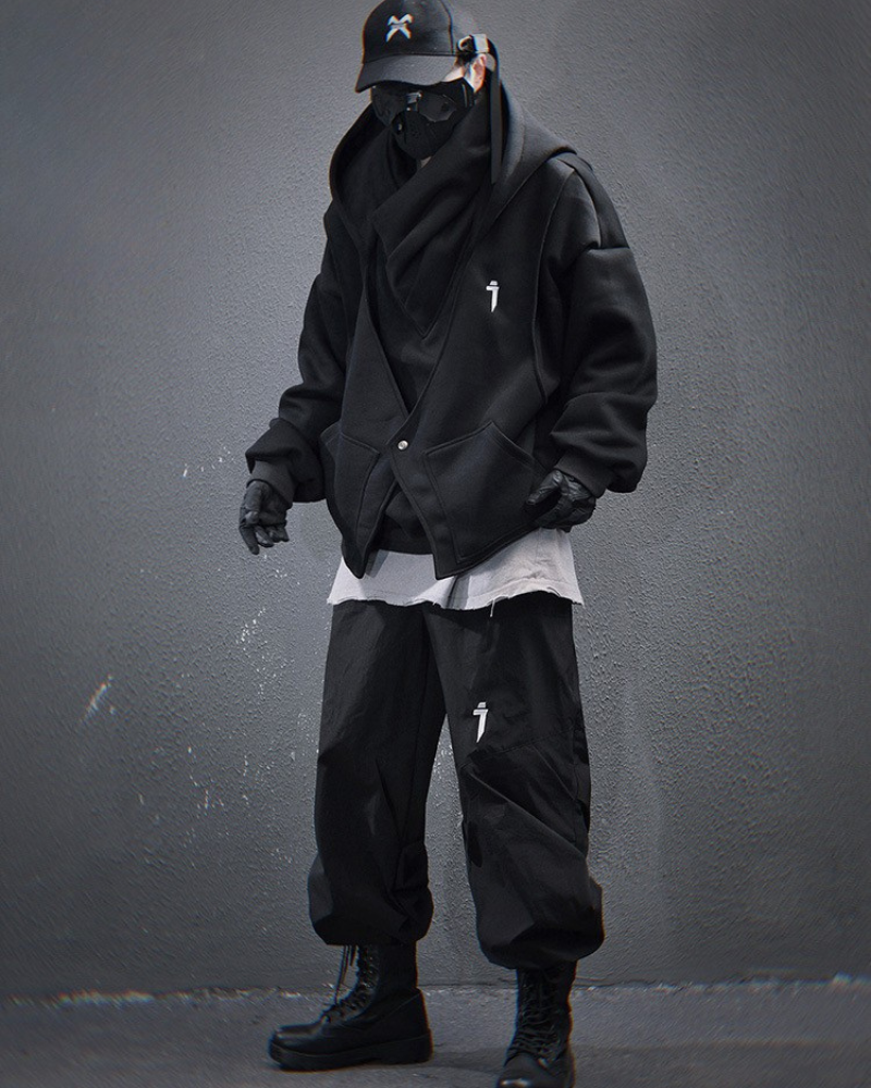 Urban Layered Turtleneck Hoodie - heavy turtleneck hoodie - Urban Layered Turtleneck Hoodie for Modern Style - View 9