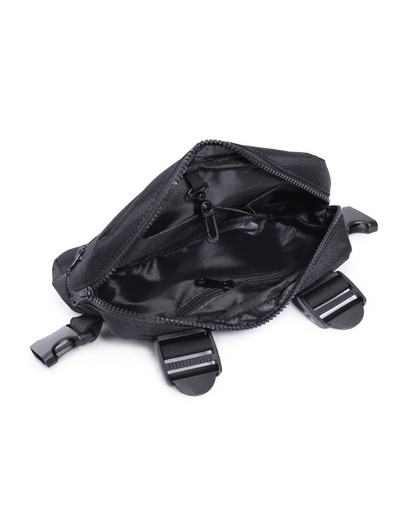 Urban Mesh Zipper Chest Pack -  black - Urban Mesh Zipper Chest Pack for Adventure and City - View 4