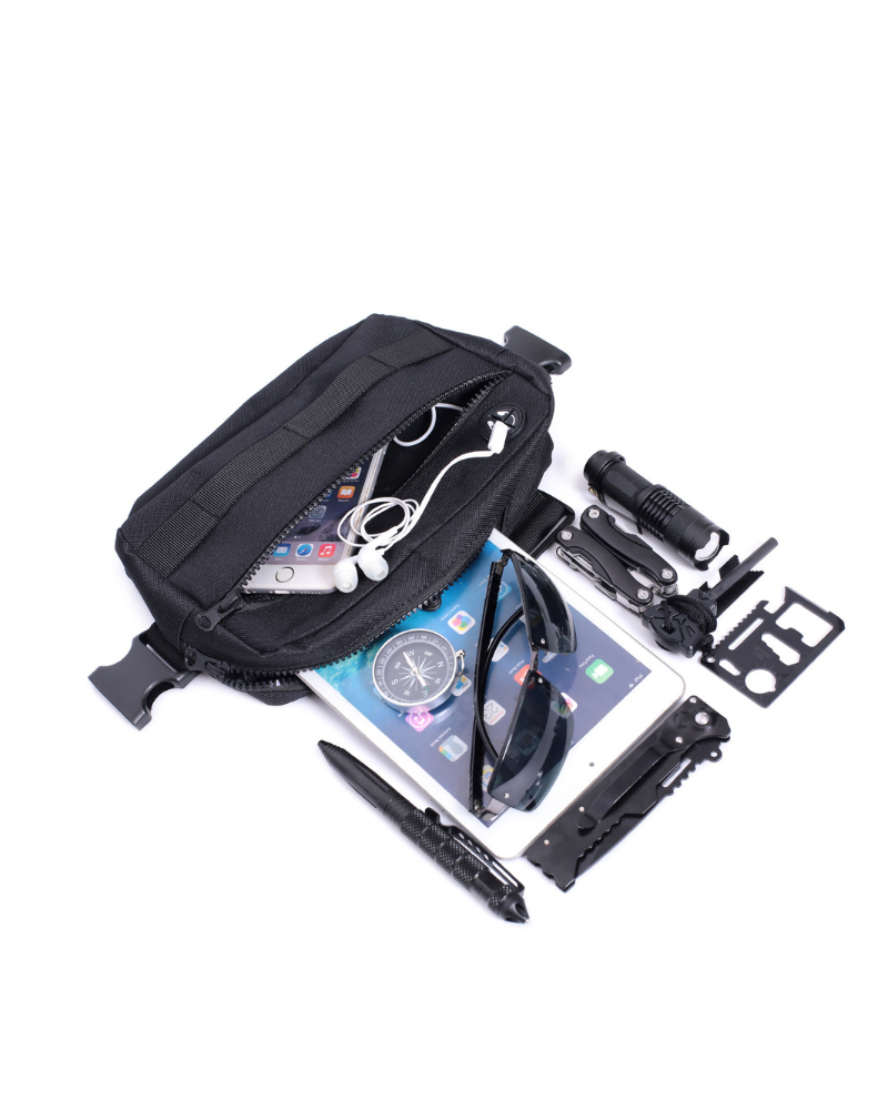 Urban Mesh Zipper Chest Pack -  polyester - Urban Mesh Zipper Chest Pack for Adventure and City - View 5