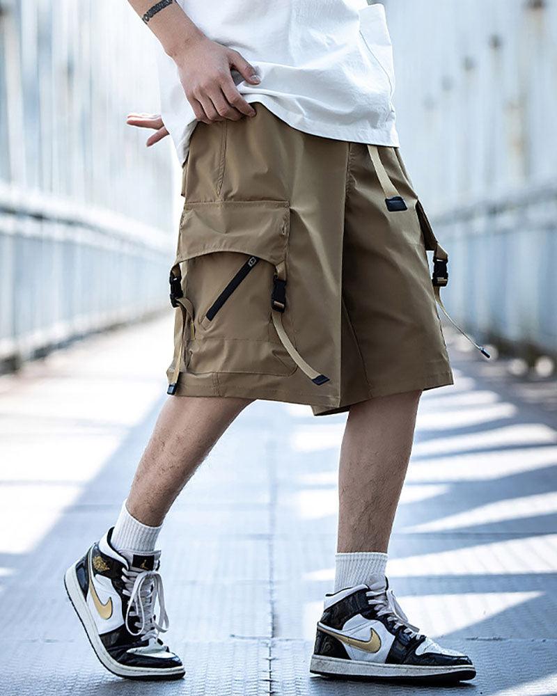 Urban Multi-Pocket Cargo Shorts - functional cargo shorts - Urban Multi-Pocket Cargo Shorts for Casual Style - View 2
