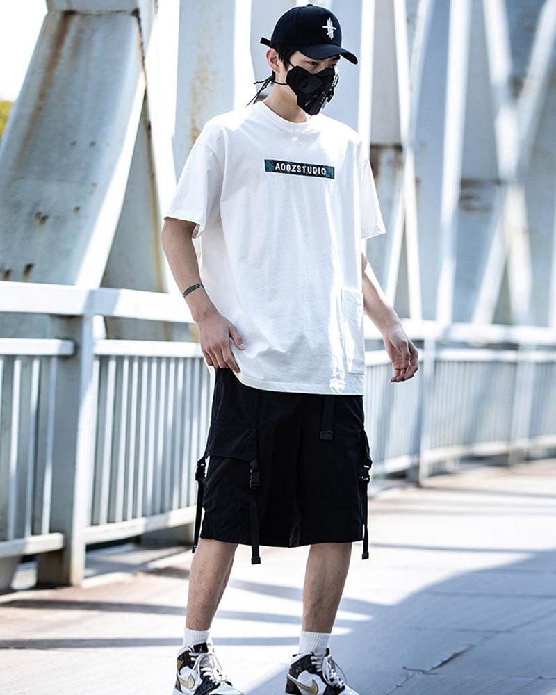 Urban Multi-Pocket Cargo Shorts -  Harajuku streetwear - Urban Multi-Pocket Cargo Shorts for Casual Style - View 5