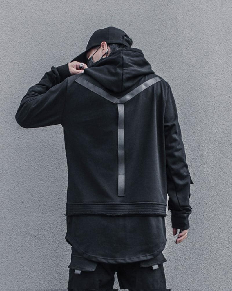 Urban Ninja Black Hoodie -  black hoodie - Urban Ninja Black Hoodie for Stylish Urban Wear - View 3