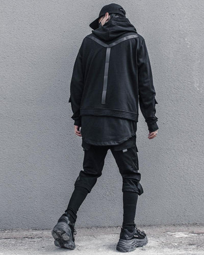 Urban Ninja Black Hoodie -  stylish hoodie - Urban Ninja Black Hoodie for Stylish Urban Wear - View 5
