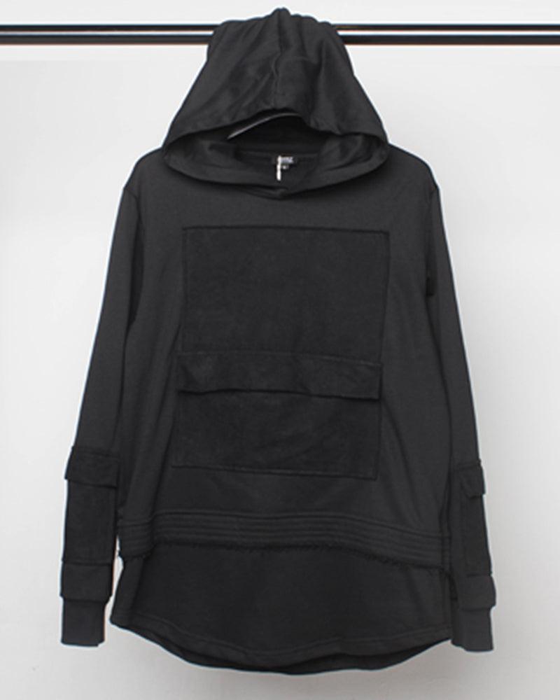 Urban Ninja Black Hoodie - techwear fashion - Urban Ninja Black Hoodie for Stylish Urban Wear - View 8