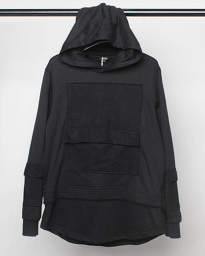 Urban Ninja Black Hoodie - techwear fashion - Urban Ninja Black Hoodie for Stylish Urban Wear - View 8