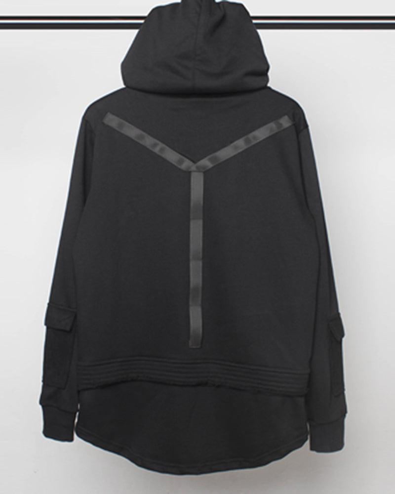 Urban Ninja Black Hoodie - urban hoodie - Urban Ninja Black Hoodie for Stylish Urban Wear - View 9