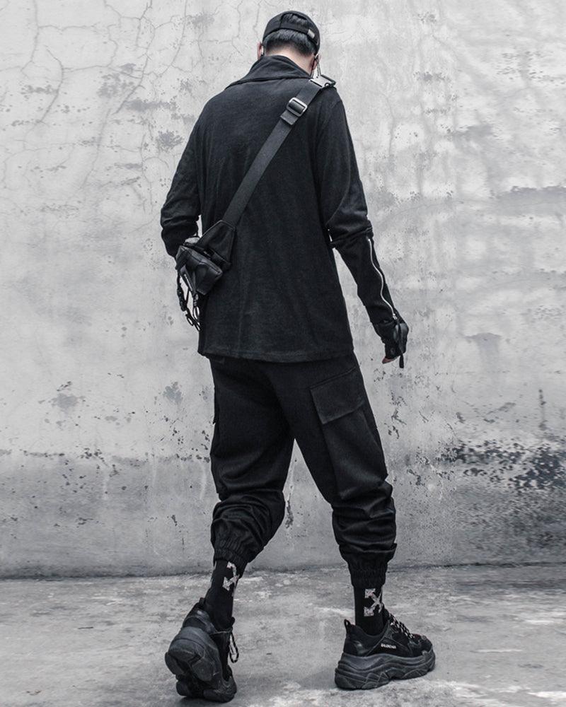 Urban Ninja High Collar Sweatshirt -  streetwear - Urban Ninja High Collar Sweatshirt for Cozy Style - View 6