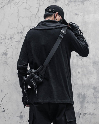 Urban Ninja High Collar Sweatshirt - urban ninja - Urban Ninja High Collar Sweatshirt for Cozy Style - View 2