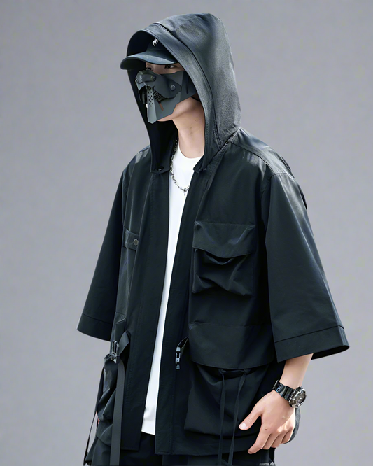 Urban Ninja Hooded Kimono - urban ninja - Urban Ninja Hooded Kimono for Modern Streetwear - Main view