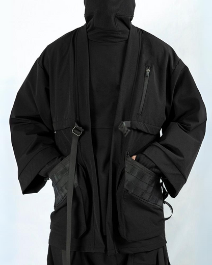 Urban Ninja Techwear Kimono -  everyday wear kimono - Urban Ninja Techwear Kimono - Waterproof & Windproof Comfort - View 4