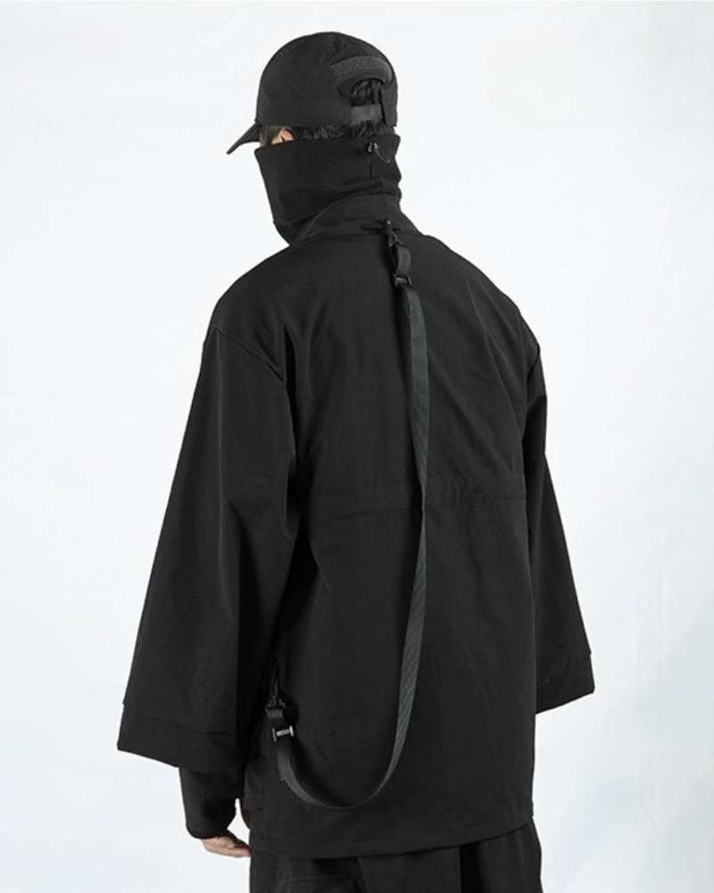 Urban Ninja Techwear Kimono - stylish techwear kimono - Urban Ninja Techwear Kimono - Waterproof & Windproof Comfort - View 2