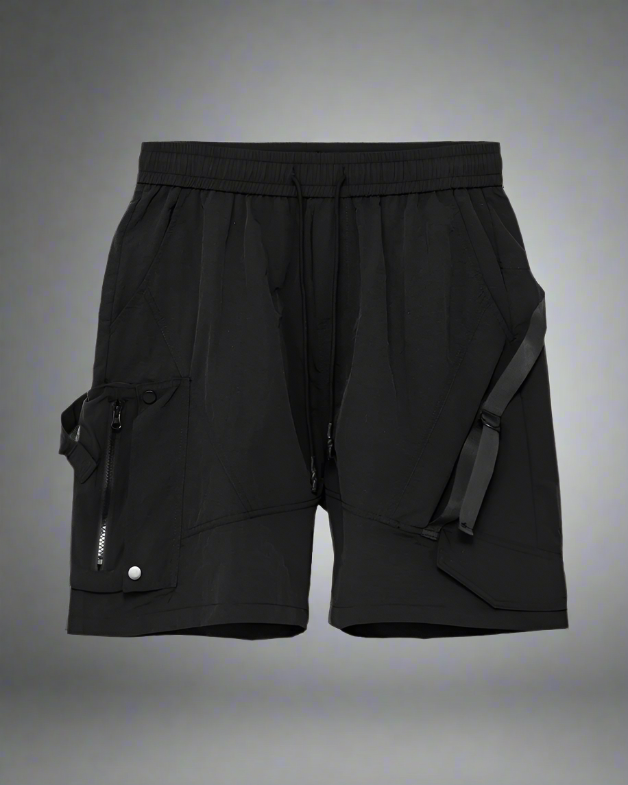Urban Patchwork Cargo Shorts -  outdoor shorts - Woven Patchwork Cargo Shorts for Everyday Adventures - View 5