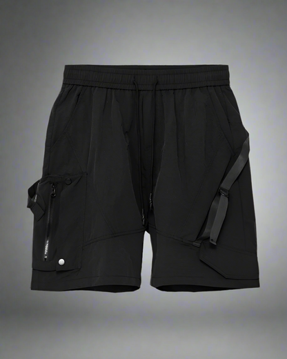 Urban Patchwork Cargo Shorts -  outdoor shorts - Woven Patchwork Cargo Shorts for Everyday Adventures - View 5