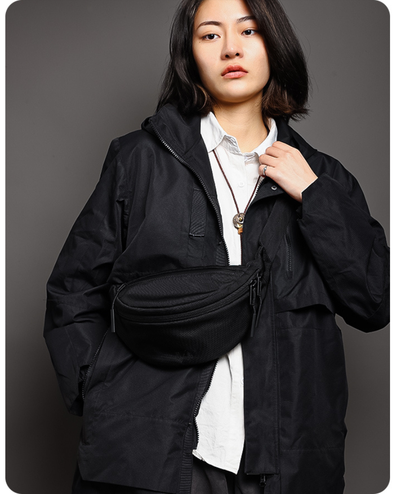 Urban Performance Sling Bag - streetwear bag - Dumpling-Shaped Nylon Sling Bag for Urban Style - View 2